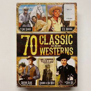 70 Classic Westerns (DVD, 2014, 4-Disc Set) Sealed